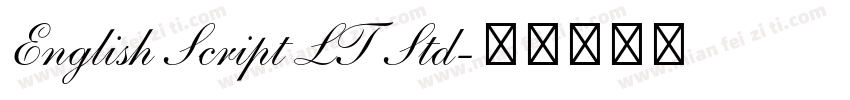 English Script LT Std字体转换
